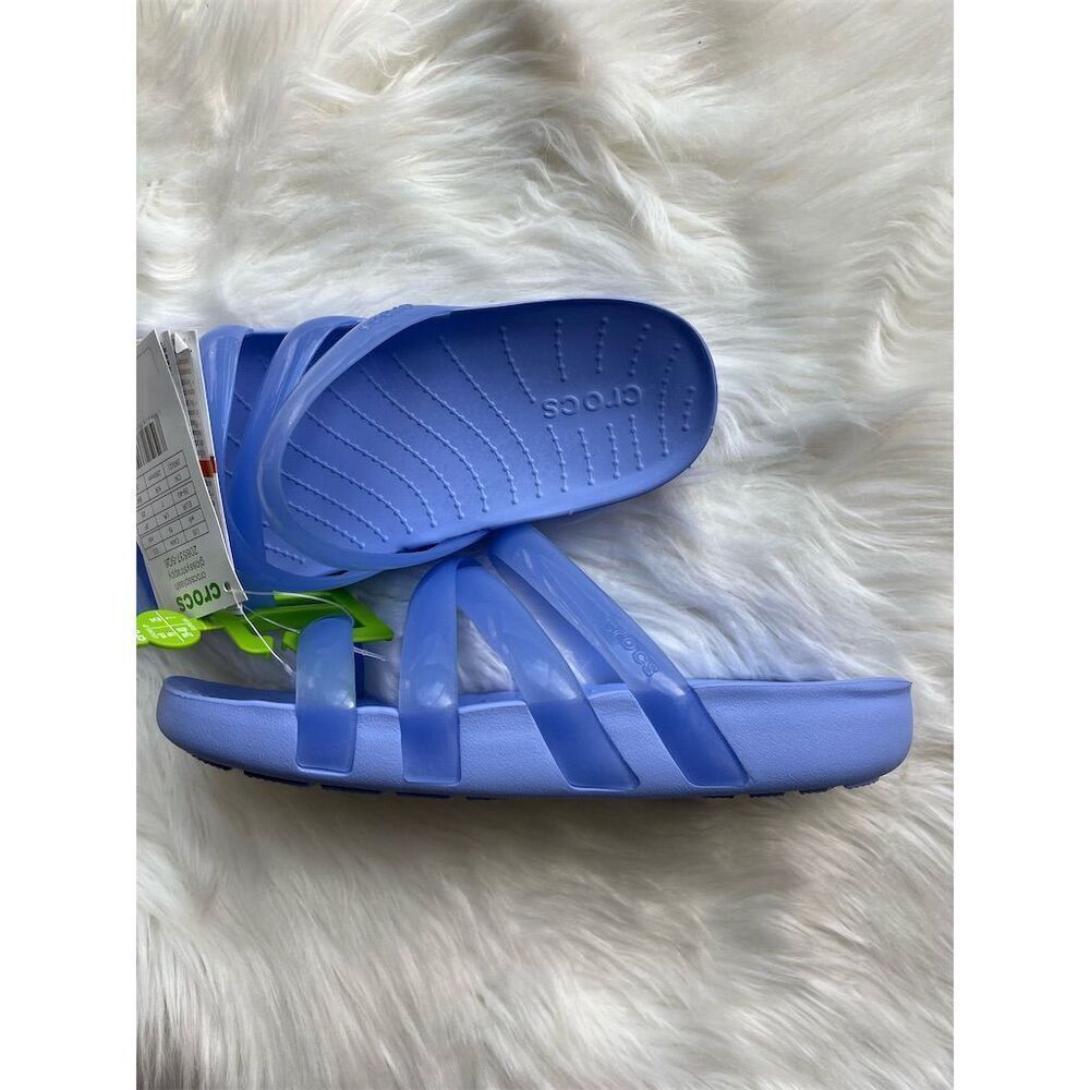 🆕 Crocs Women's Strappy Sandal Purple Size 9 Summer Casual Slip On Jelly Shoe - Picture 4 of 11